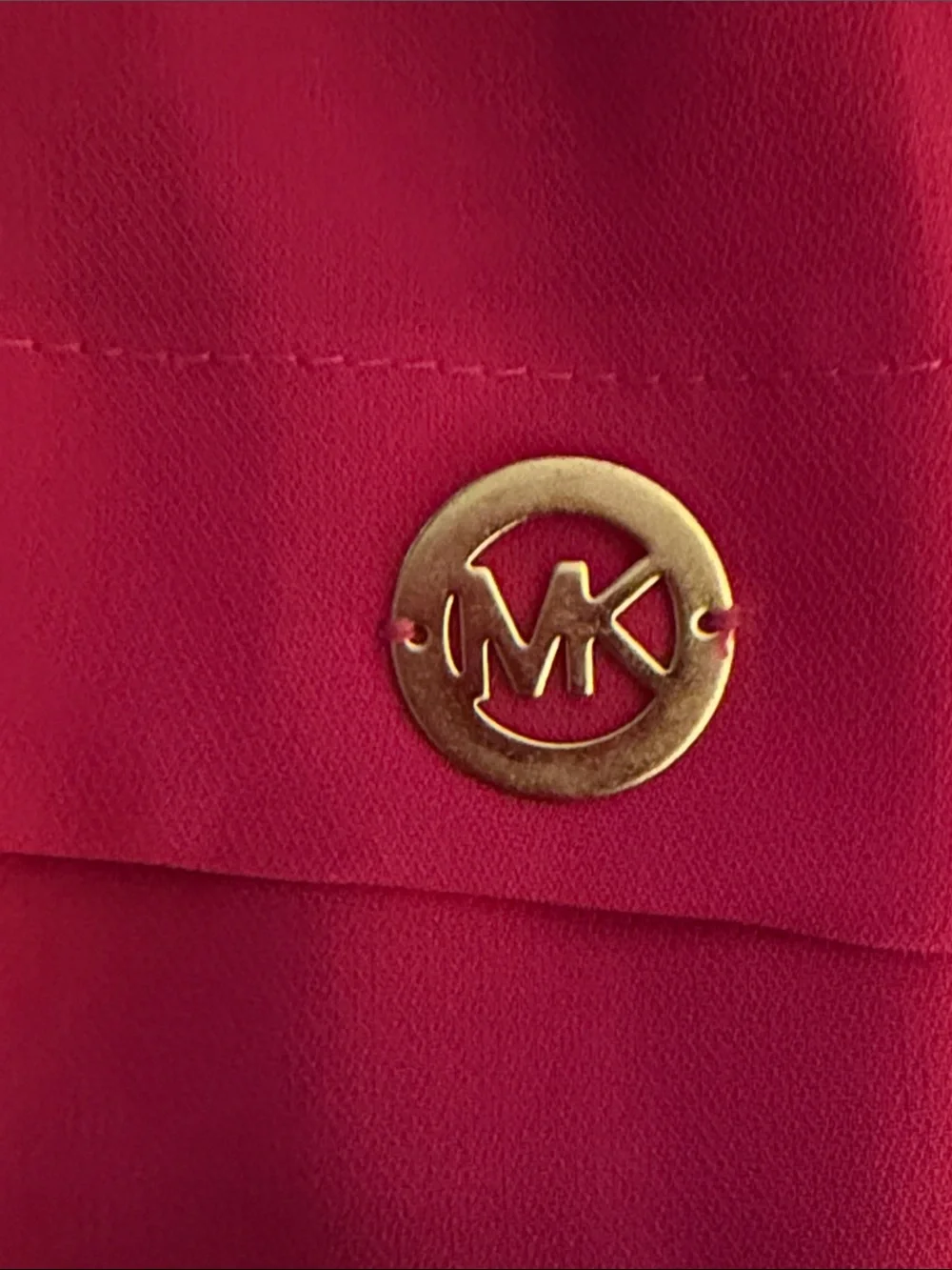 Michael Kors Hot Pink Layered Hem Sleeveless Top